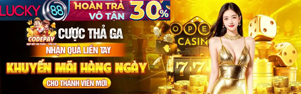 Tiền thưởng chào mừng với những đồng xu vàng và cúp, tượng trưng cho ưu đãi hấp dẫn cho người chơi mới